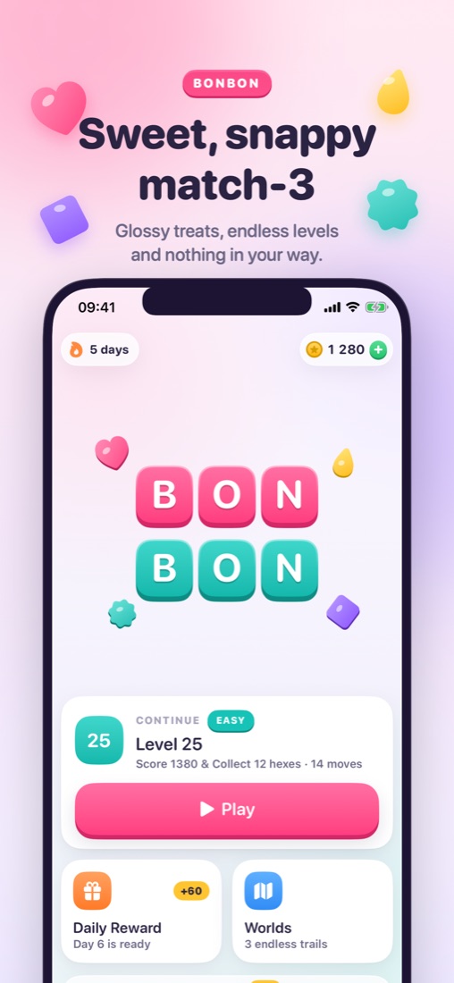 Bonbon main menu